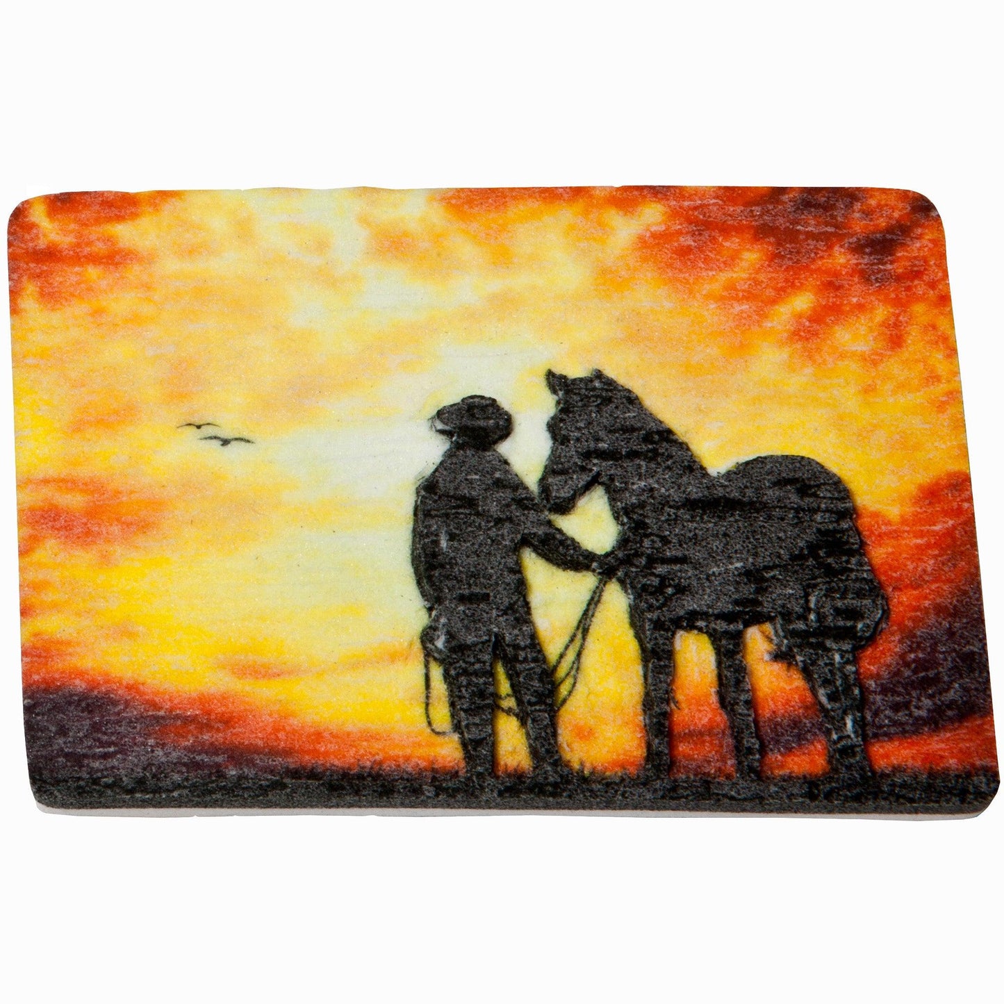 Schnitzen nach Farben - Schnitzbild Modell Cowboy (ohne Werkzeug)