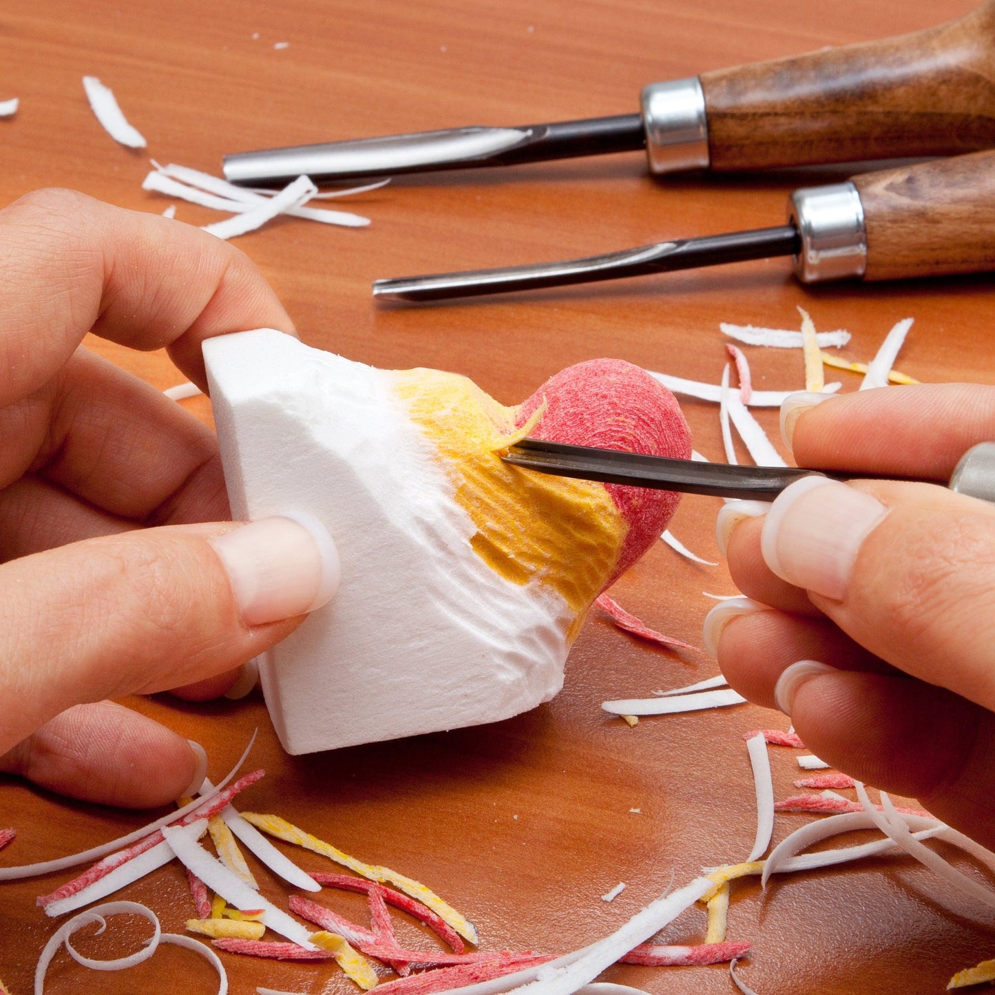 Schnitzen nach Farben - 3D Modell Herz