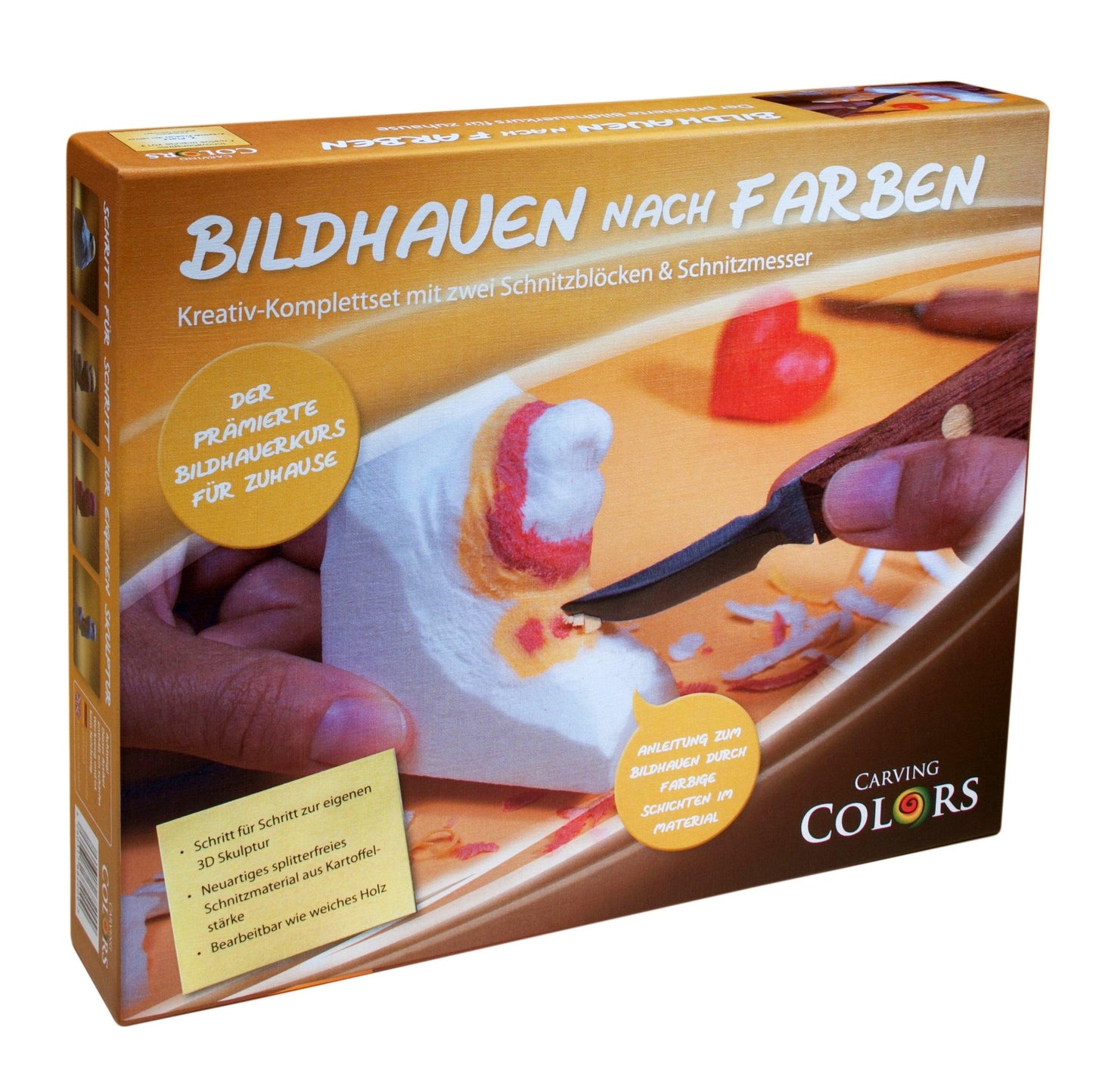 Schnitzen nach Farben - Komplettset 3D Skulptur