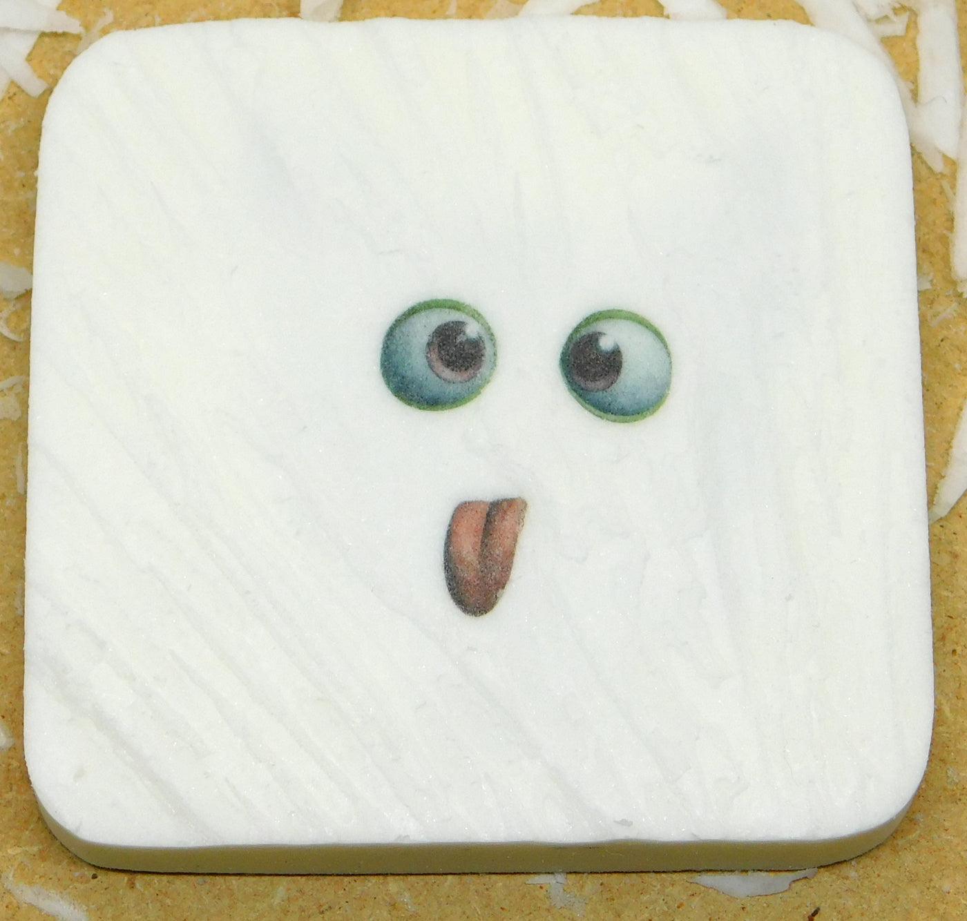 Schnitzen nach Farben - Schnitzbild Monster (ohne Werkzeug)