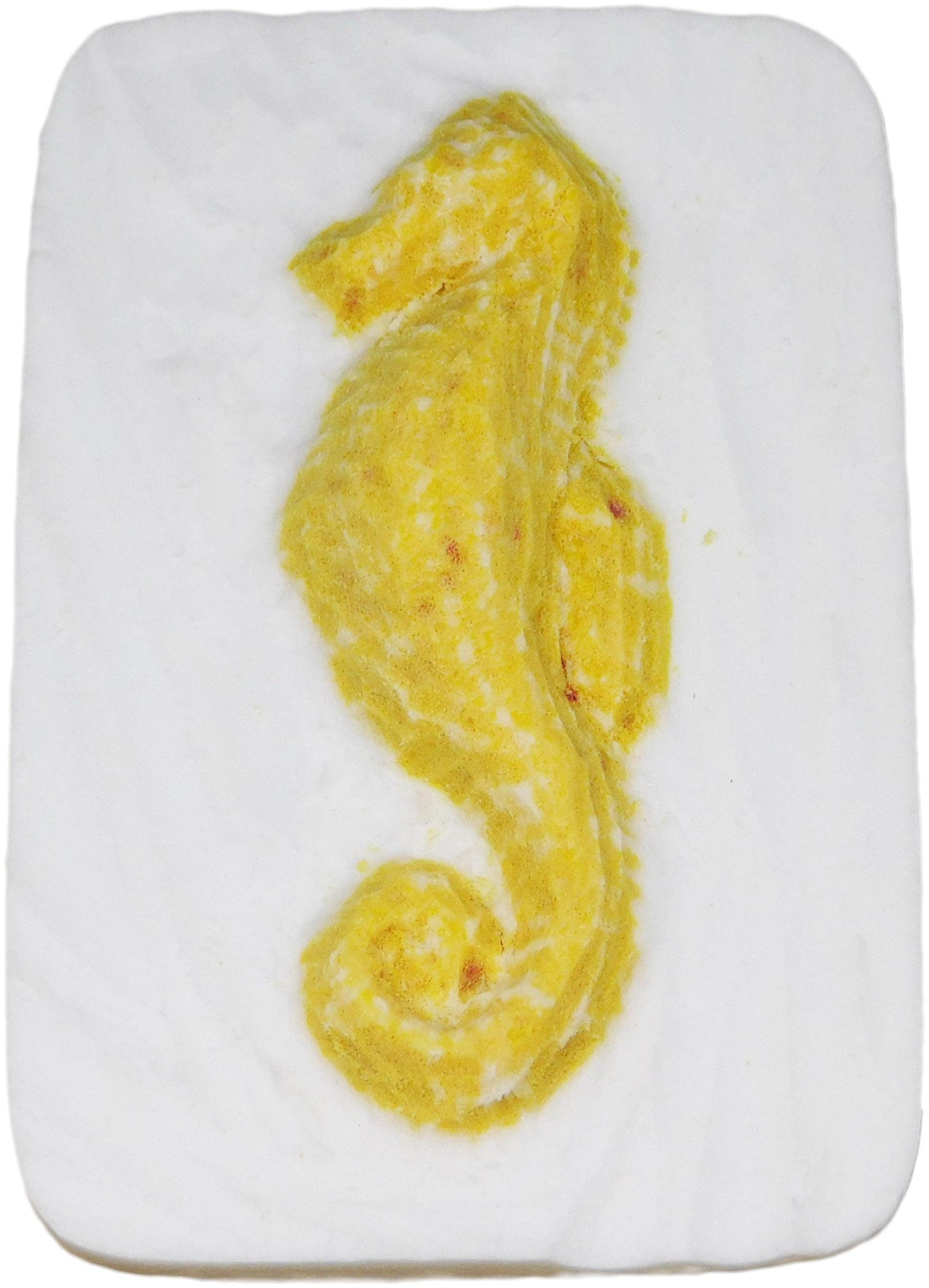 Schnitzen nach Farben - Relief Seepferdchen (ohne Werkzeug)