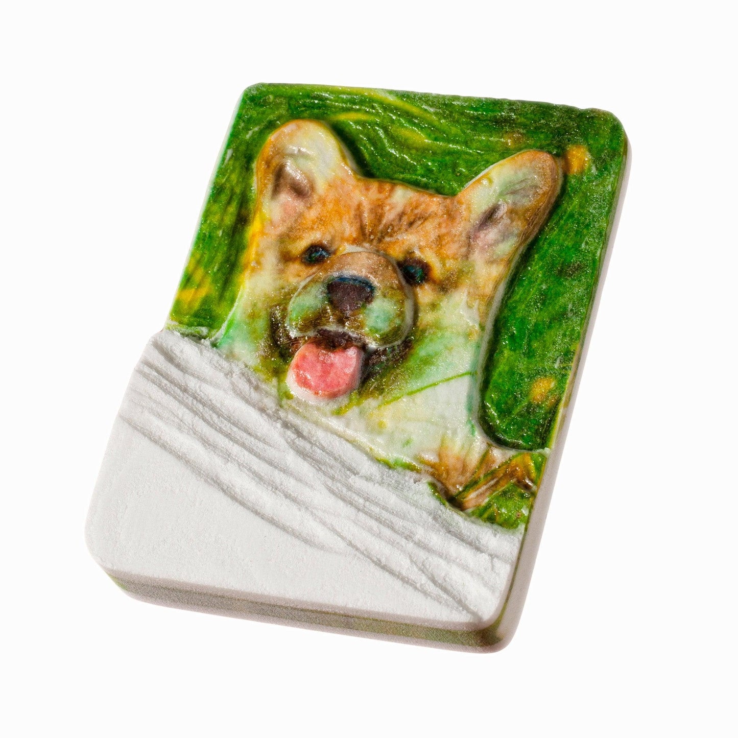 Schnitzen nach Farben - Schnitzbild Hund (ohne Werkzeug)