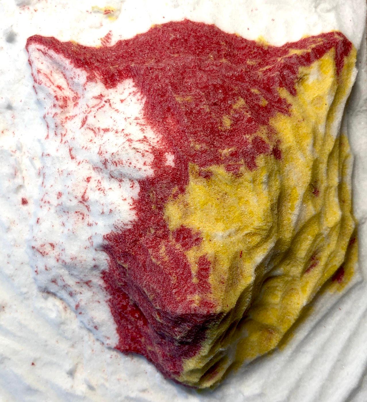 Schnitzen nach Farben - Relief Wolf (ohne Werkzeug)
