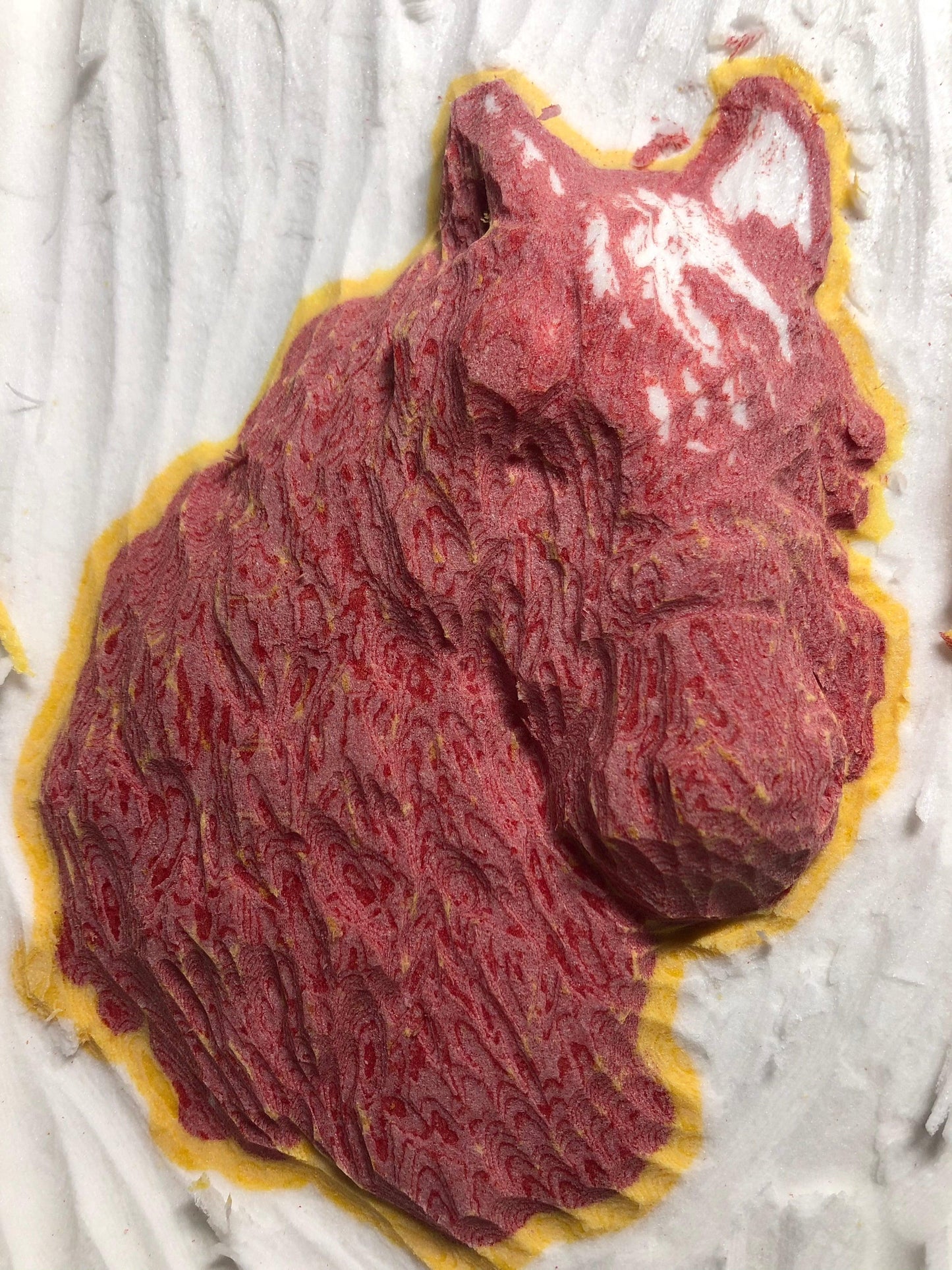 Schnitzen nach Farben - Komplettset Relief Pferd