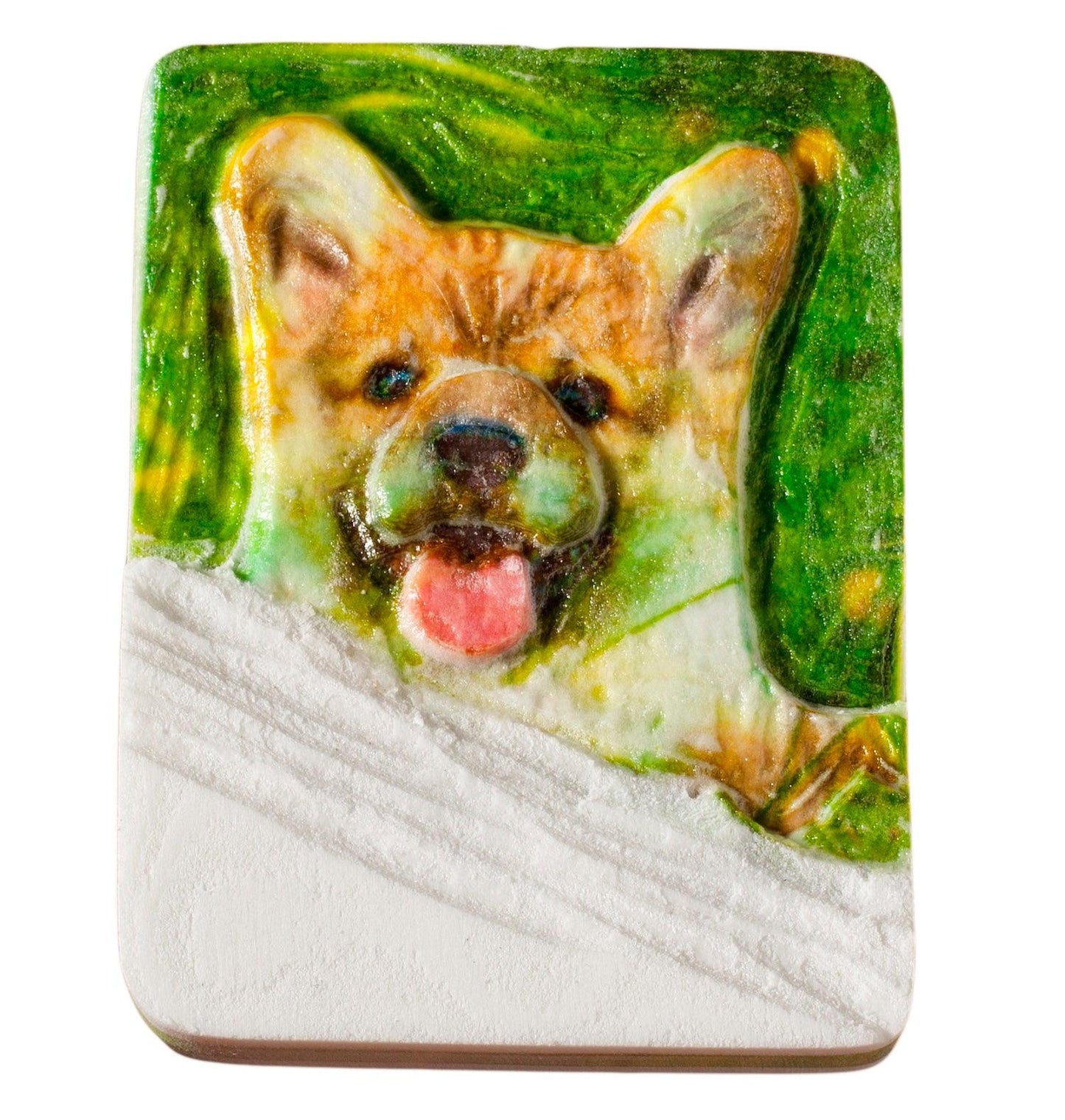 Schnitzen nach Farben - Schnitzbild Hund (ohne Werkzeug)