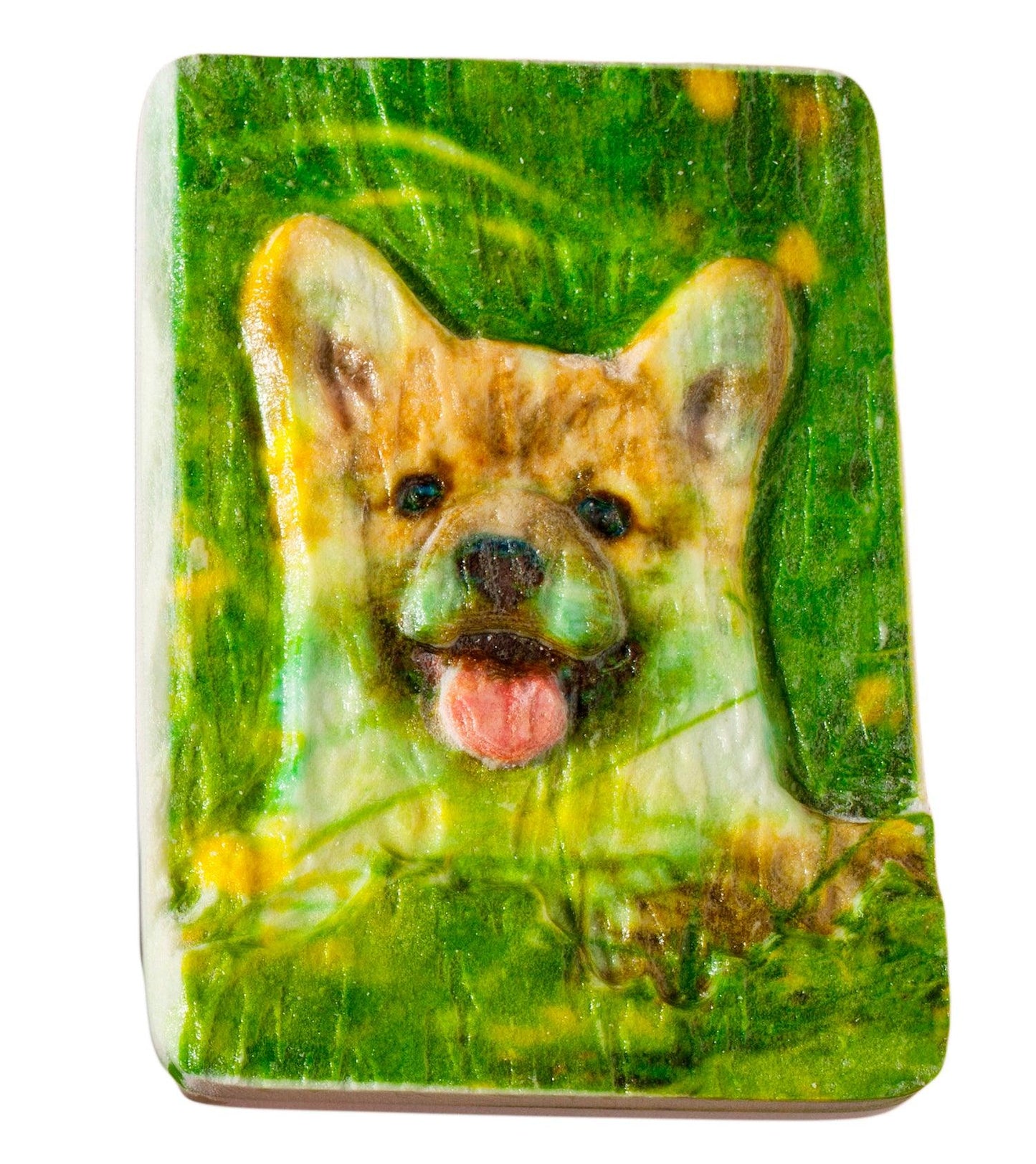 Schnitzen nach Farben - Schnitzbild Hund (ohne Werkzeug)