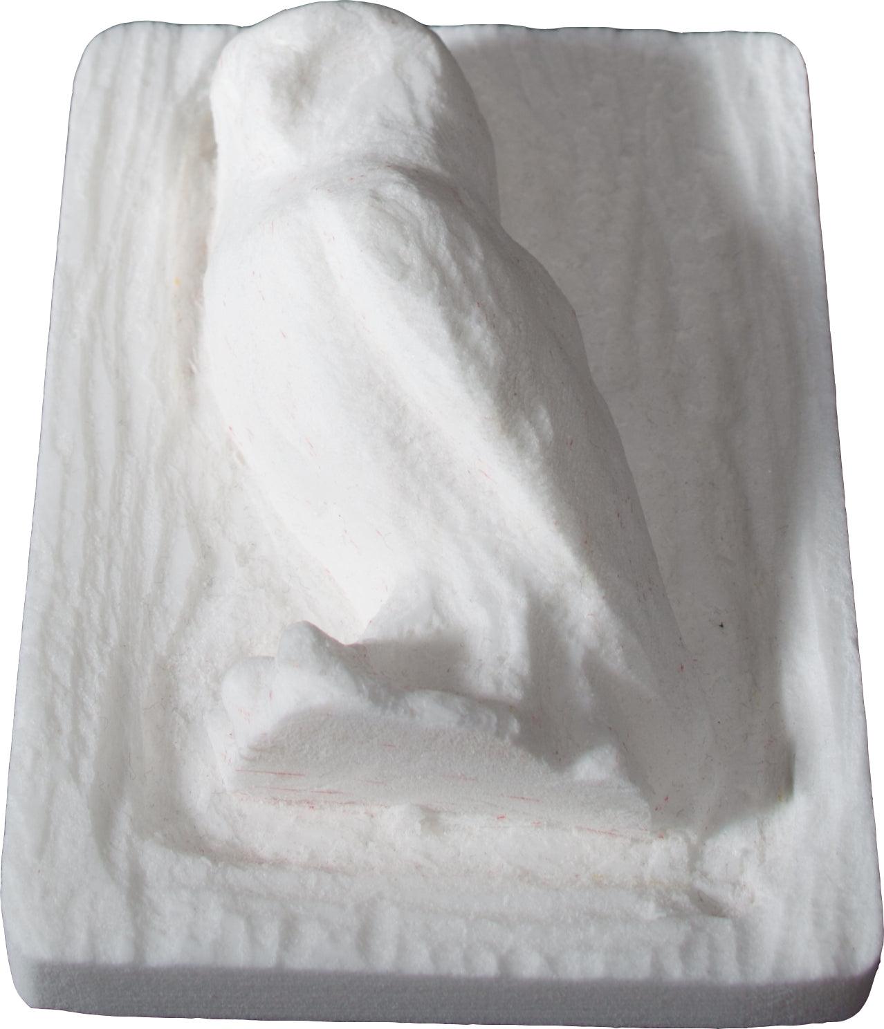 Schnitzen nach Farben - Relief Eule (ohne Werkzeug)