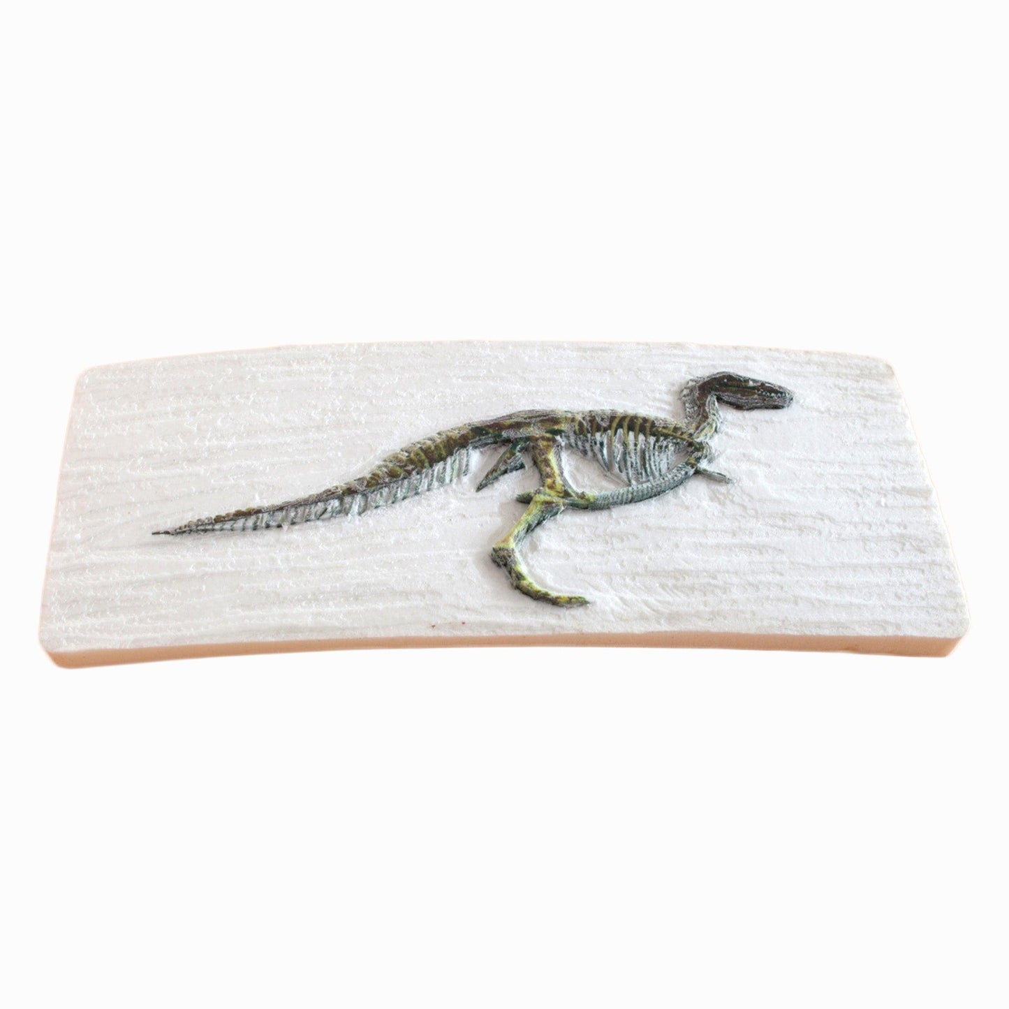 Schnitzen nach Farben - Schnitzbild Dino-Skelett (ohne Werkzeug)