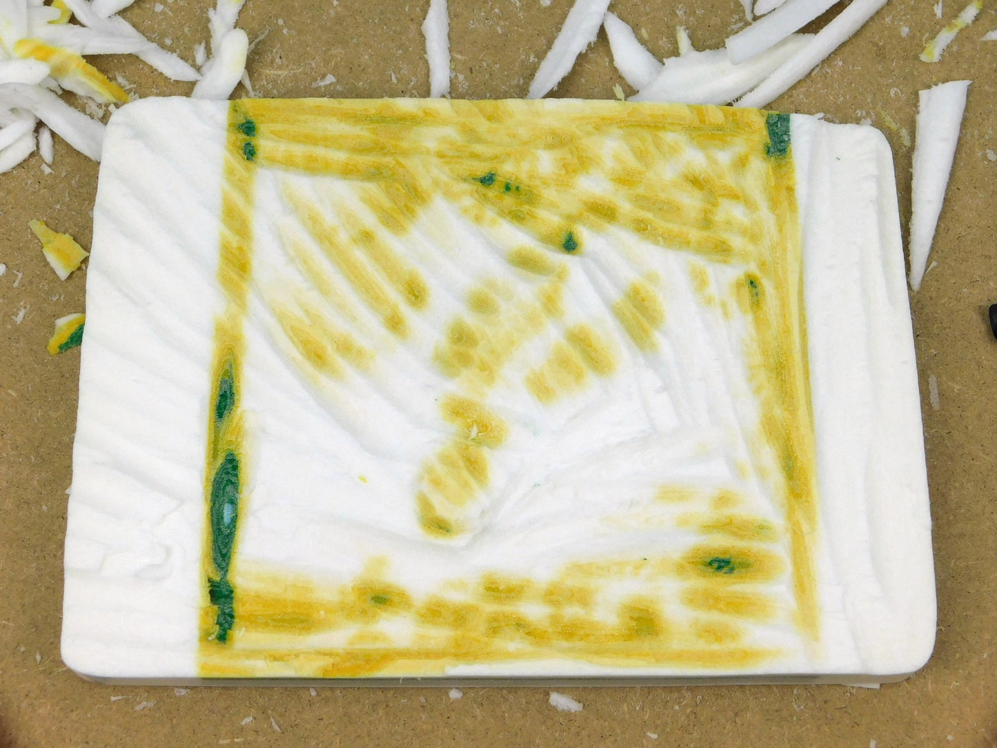 Schnitzen nach Farben - Komplettset Relief Schildkröte - NEU: farbiges End-Motiv