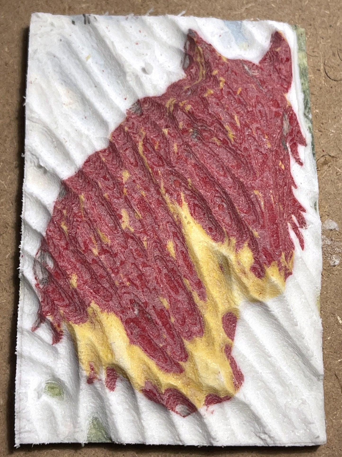 Schnitzen nach Farben - Komplettset Relief Pferd - NEU: farbiges End-Motiv