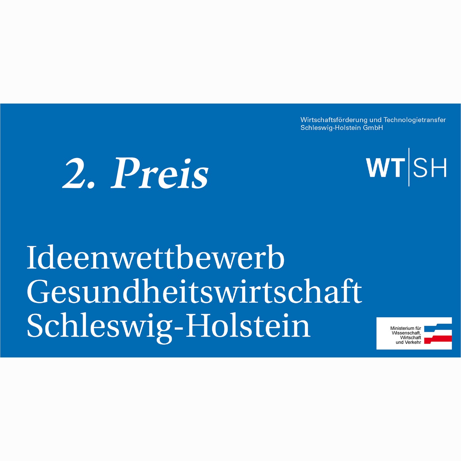 Banner 2. Preis des Ideenwettbewerbs Gesundheitswirtschaft Schleswig-Holstein
