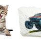 schnitzen nach farben - großes schnitzbild-starterset mit werkzeug schnitzbilder kätzchen und monstertruck